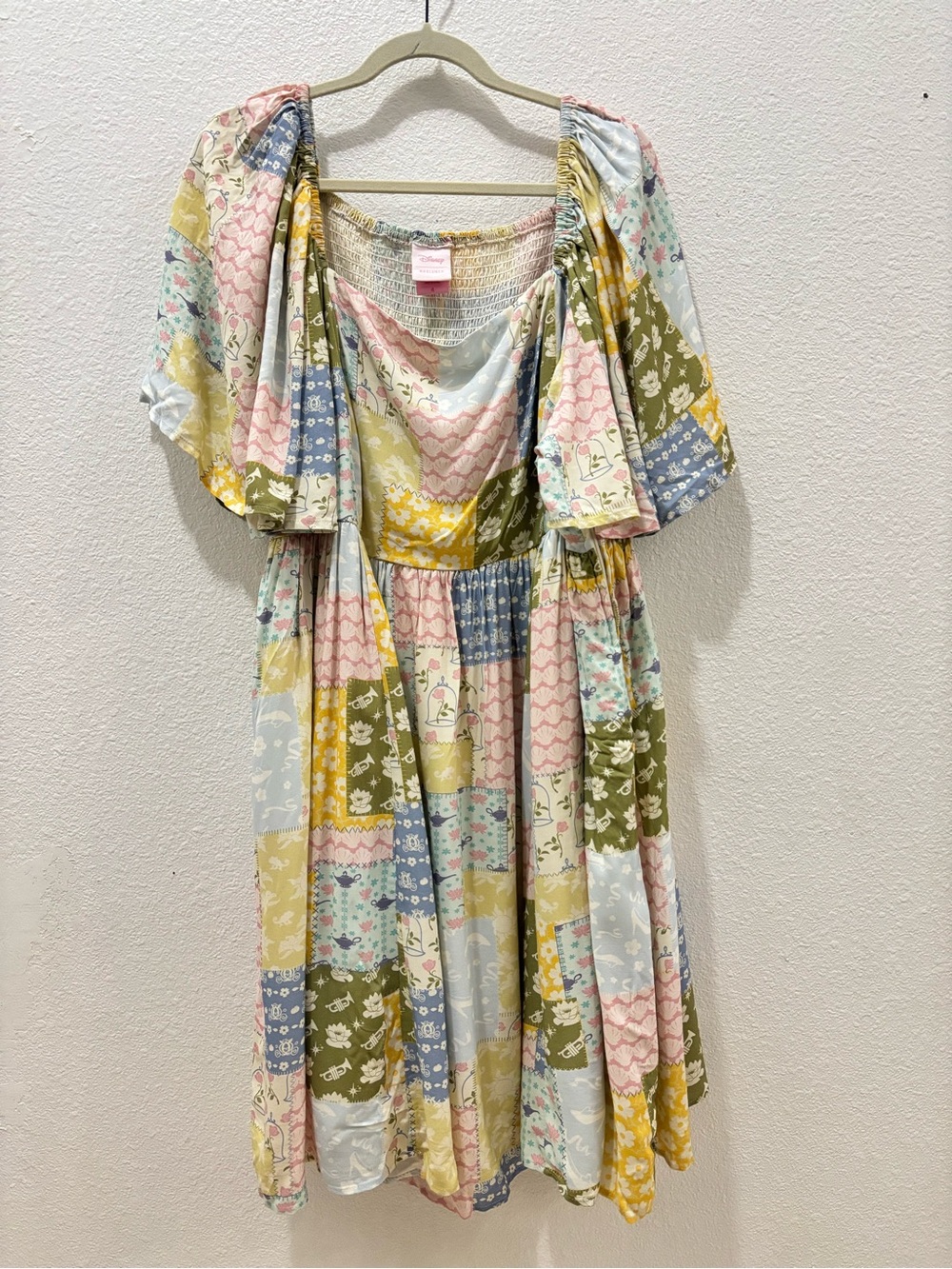 Disney Box Lunch Princess Patchwork Smocked Dress Size 4